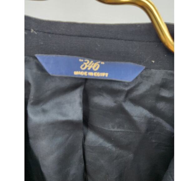 Men's Brooks Brothers 346 Wool Blend 2 Button Blazer 42R Black - Picture 9 of 9